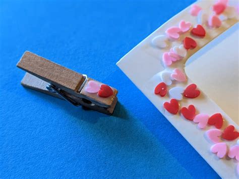Valentine Frame Craft with Polymer Hearts - Mama Likes This