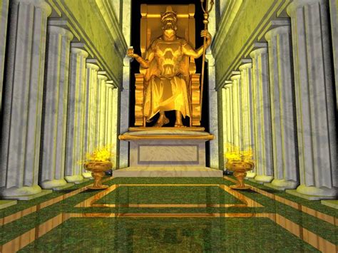 statue  zeus  olympia wallpapers wallpapersafari