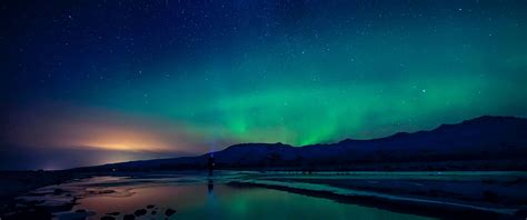rainbow night northern lights ultrawide quad hd p hd