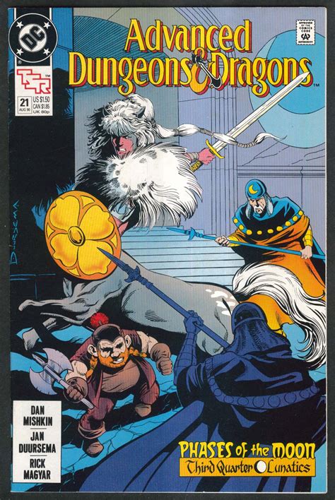 ADVANCED DUNGEONS DRAGONS 21 DC Comic Book 8 1990 TSR