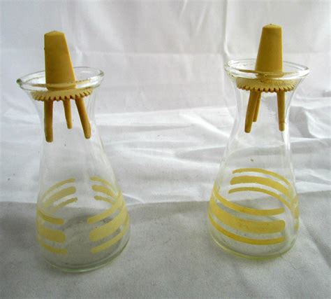 Pyrex Individual Oil And Vinegar Cruets 4 Tall Etsy