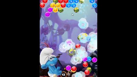 Smurfs Bubble Story Level 196 No Boosters Youtube