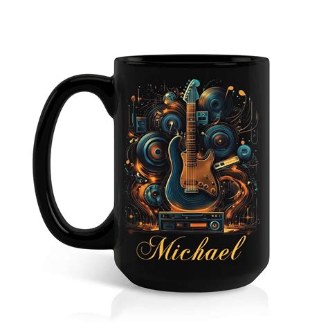 Amazon.com: Customized Electric Guitar Coffee Mug 11oz 15oz, Gift For