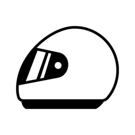 Vector De Icono De Casco De Motocicleta En Diseño De Moda Vector Premium