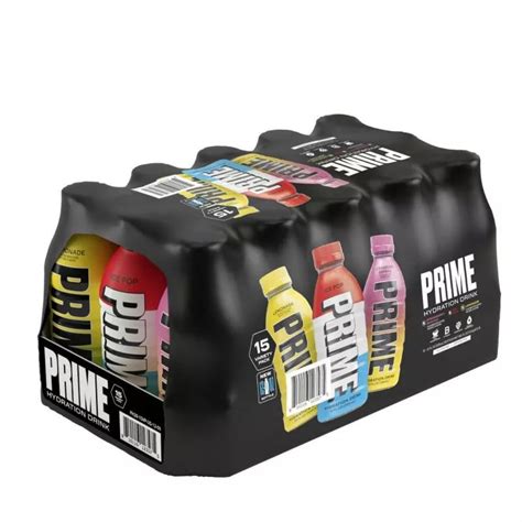 Prime Sports Drink NEW! 3 Flavors Variety Pack - Strawberry Banana, Ice Pop & Lemonade - Energy ...