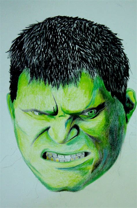 Hulk Face Drawing at GetDrawings | Free download