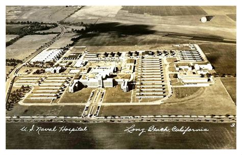 Vintage Postcard - The U.S. Naval Hospital At Long Beach, California | Vintage postcard, Naval ...