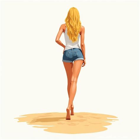 Blonde Woman S Feet On Sand Stable Diffusion Online