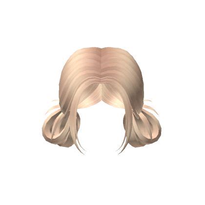 Messy Low Buns In Blonde Roblox Low Buns Blonde Hair Roblox Aesthetic Types