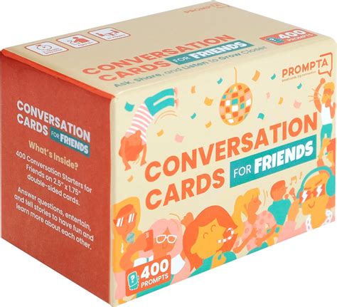 400 tarjetas de conversación rompehielos para amigos Informal