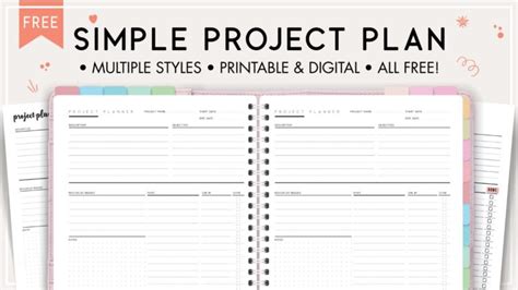 Simple Project Plan Template - World of Printables