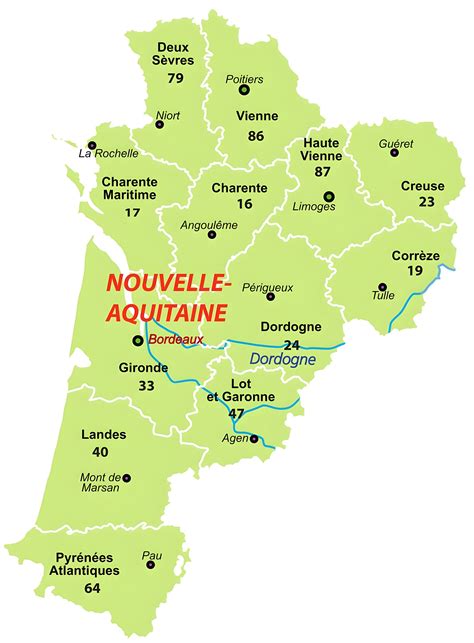 Nouvelle Aquitaine Carte De France at Zane Bussell blog