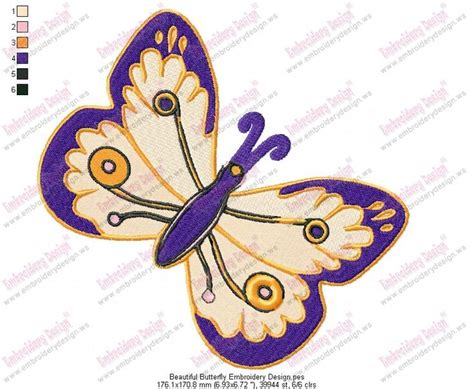 Beautiful Butterfly Embroidery Design Butterfly Embroidery Beautiful