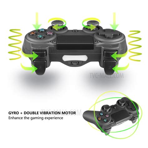 PS4 Wireless Controller Double Motor Gyro + Vibration Built-in Speaker – Black