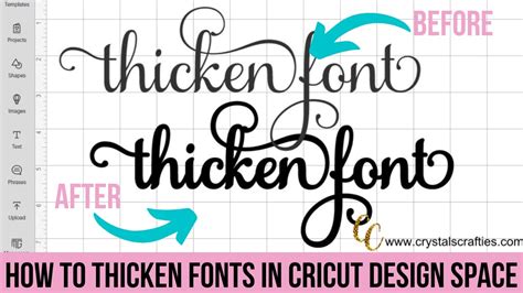 How To Thicken Fonts In Cricut Design Space YouTube