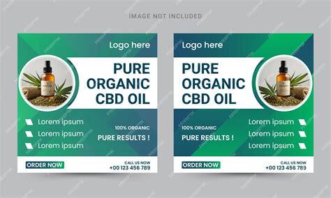 Premium Vector Hemp Oil Extract Social Media Instagram Post And