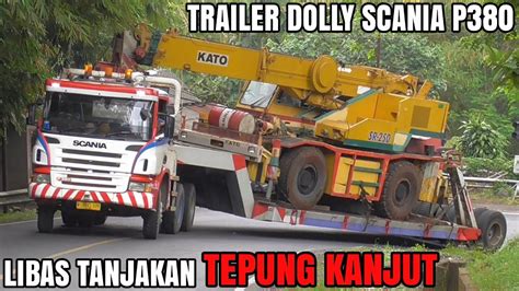 Truk Eropa Kok Nanjaknya Pelan Banget Trailer Dolly Scania Muatan