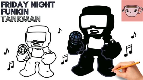 How To Draw Tankman - Friday Night Funkin | FNF | Easy Step By Step ...