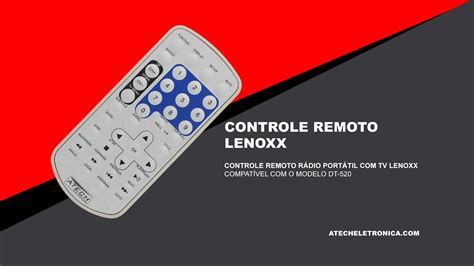 Controle Remoto Rádio Portátil TV e DVD Lenoxx DT 520 Boombox YouTube