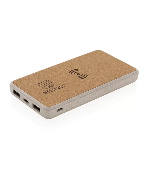 Custom Branded Wireless Eco Friendly Powerbank Printed With Logo