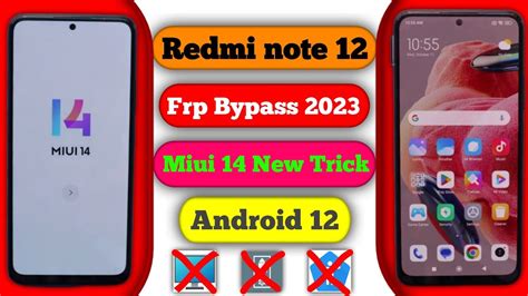 Redmi Note 12 Frp Bypass 2023 Miui 14 Without PC Tool TalkBack