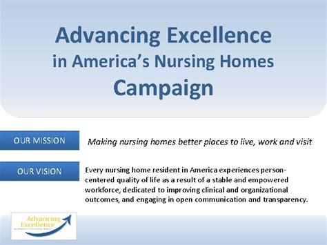 Advancing Excellence In Americas Nursing Homes Campaign OUR