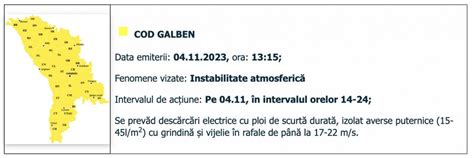 Agrometeo Cod Galben De Instabilitate Atmosferic