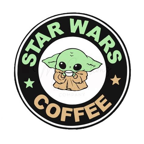 Baby Yoda Star Wars Coffee Svg JPEG PNG - Etsy