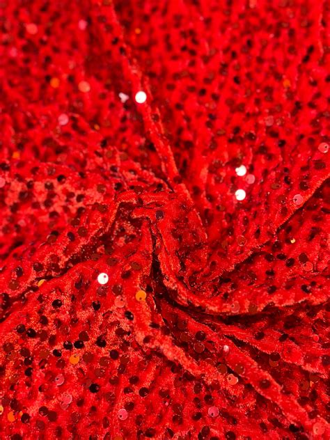 Velvet Fabric by Yard, Fabric Velvet, Red Velvet, Red Textile, Velvet ...