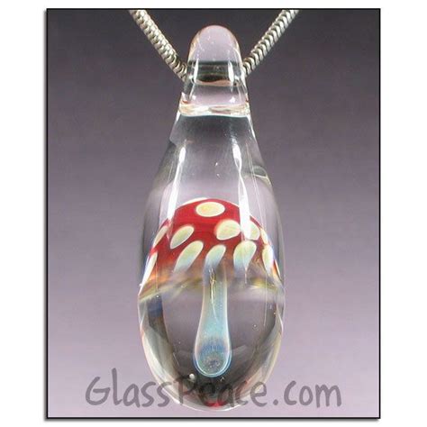 Glass Mushroom Pendant Lampwork Focal Bead Magic Mushroom Etsy