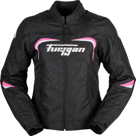 Blouson Cyane Furygan Noir Blanc Rose Moto Axxe Fr Blouson Moto Textile