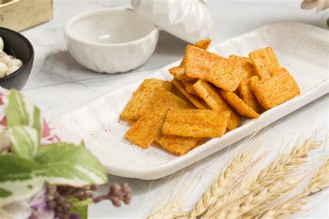 Crispy Rice Chips Snacks Gourmet Snacks Photography Pictures Photo ...