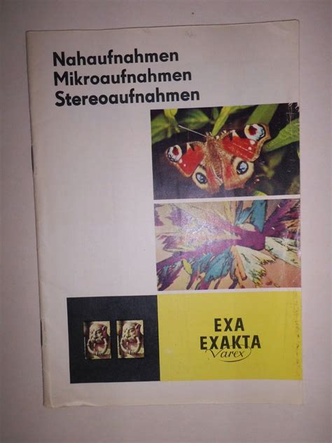 ORIGINAL EXAKTA VAREX EXA IHAGEE DRESDEN 1964 Prospekt Kamera DDR EBay