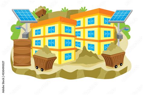 school building vector illustration Stock Vector | Adobe Stock