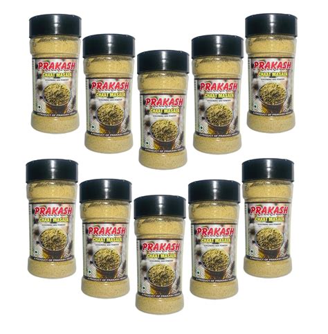 Prakash Chhap Chat Masala 100 Gram Chat Masala Sprinkler Pack Of 10