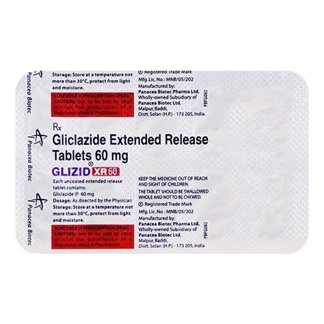 GLIZID XR 60 Tablet 10 S Price Uses Side Effects Netmeds