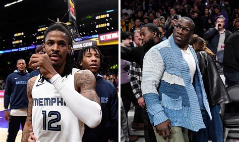 Nfl Legend And Ja Morants Dad Involved In Heated Nba Courtside