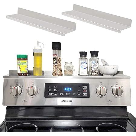 Amazon Over Stove Top Magnetic Shelf 2pcs 15 Stove Spice Shelf