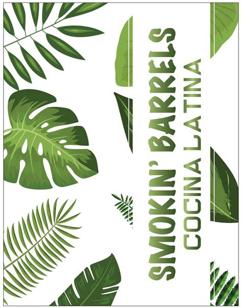 Smokin Barrels Cocina Latina Menu