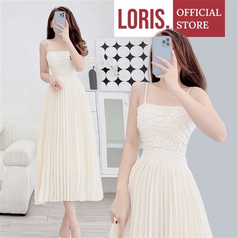 Sunny Dress Đầm đi tiệc hai dây màu nude dập ly dáng dài sang trọng Shopee Việt Nam