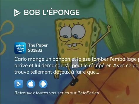 O Regarder Bob L Ponge Saison Pisode En Streaming Complet