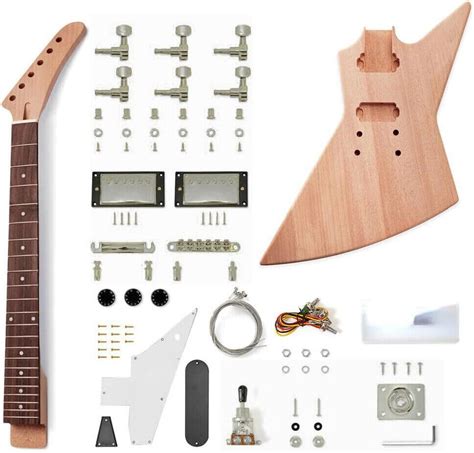 Kit De Guitarra El Ctrica De Bricolaje Sin Terminar Diapas N De