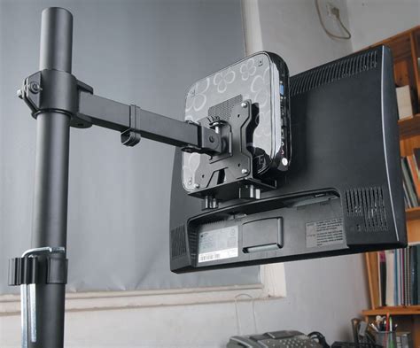 Allcam Thin Client Mount Mini Cpu Holder W Pole Clamp Vesa Mount