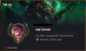 Vendendo Os Nicks Decompor Rat Lover League Of Legends Nicks De