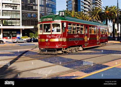 Melbourne Australia A Melbourne City Circle Tram In Melbourne