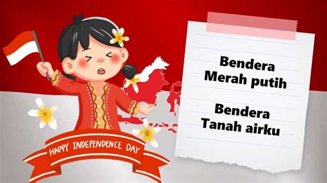 Bendera Merah Putih Lirik Lagu Nasional Indonesia Ciptaan Ibu Sud