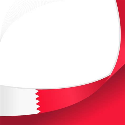 Premium Vector Wavy Bahrain Flag Vector Illustration