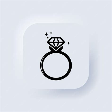 Premium Vector Rings Icons Engagement Or Wedding Ring With Diamond