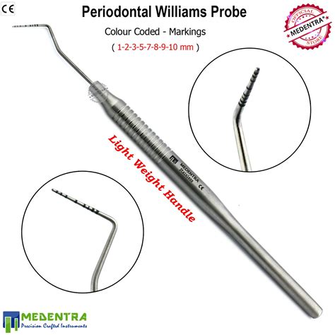 Periodontal Williams Probe Hollow Handle