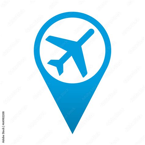 Icono Localizacion Simbolo Aeropuerto Ilustración De Stock Adobe Stock